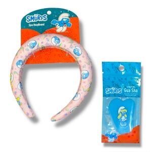 Limited Edition Smurfette “The Smurfs” Spa Headband & Gua Sha Tool Set